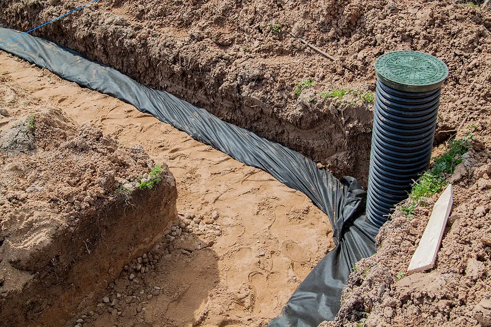 Drainage verlegen